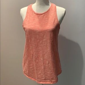 LOFT Peach stripe tank top.